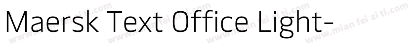 Maersk Text Office Light字体转换